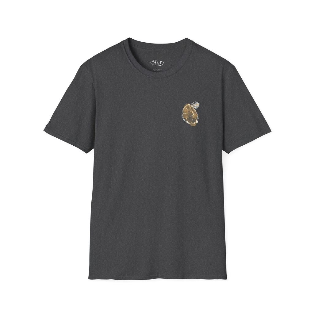 Blank Charcoal Tee T-Shirt | Plain Minimal Crewneck Shirt