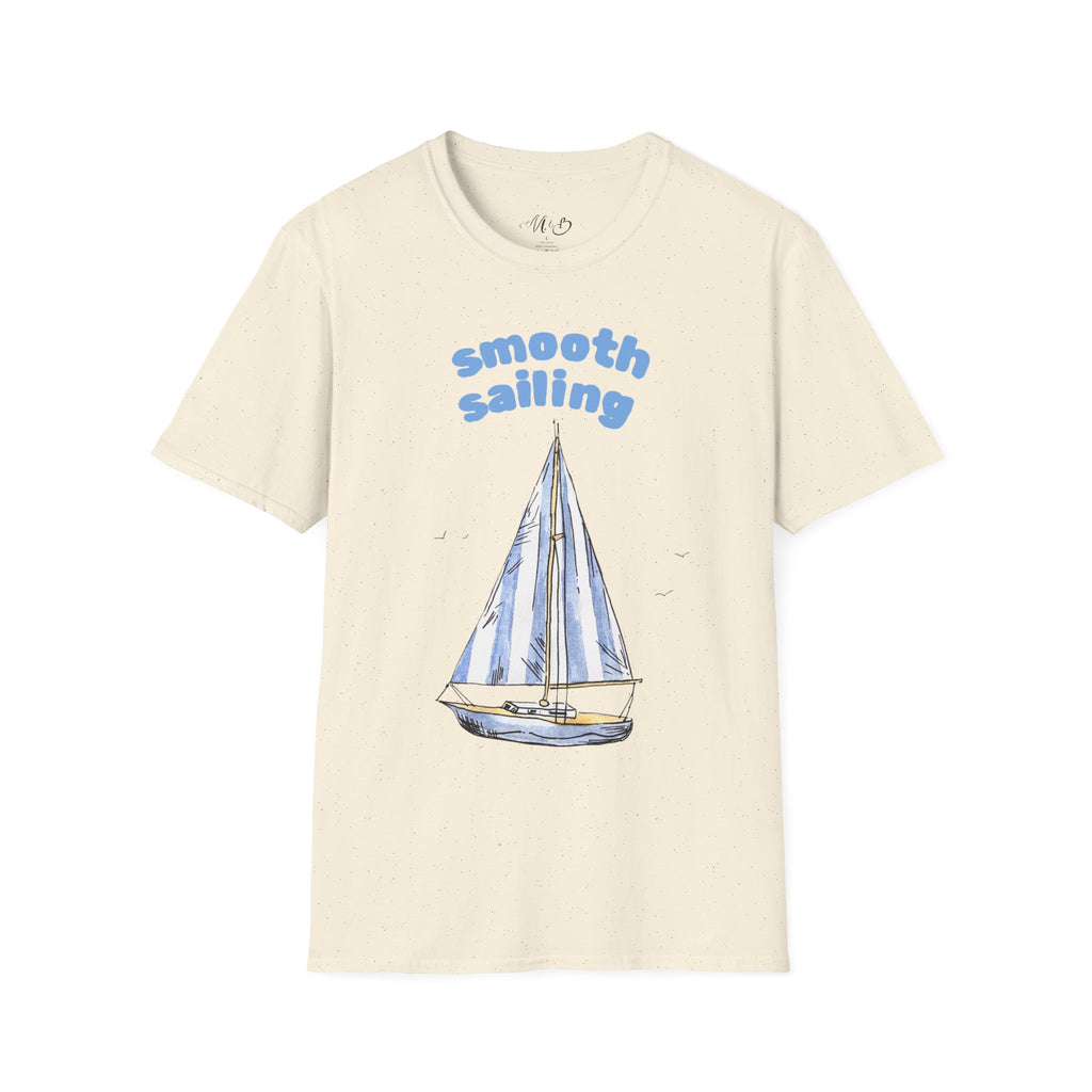 Smooth Sailing Sailboat T-Shirt | Nautical Blue Graphic Tee