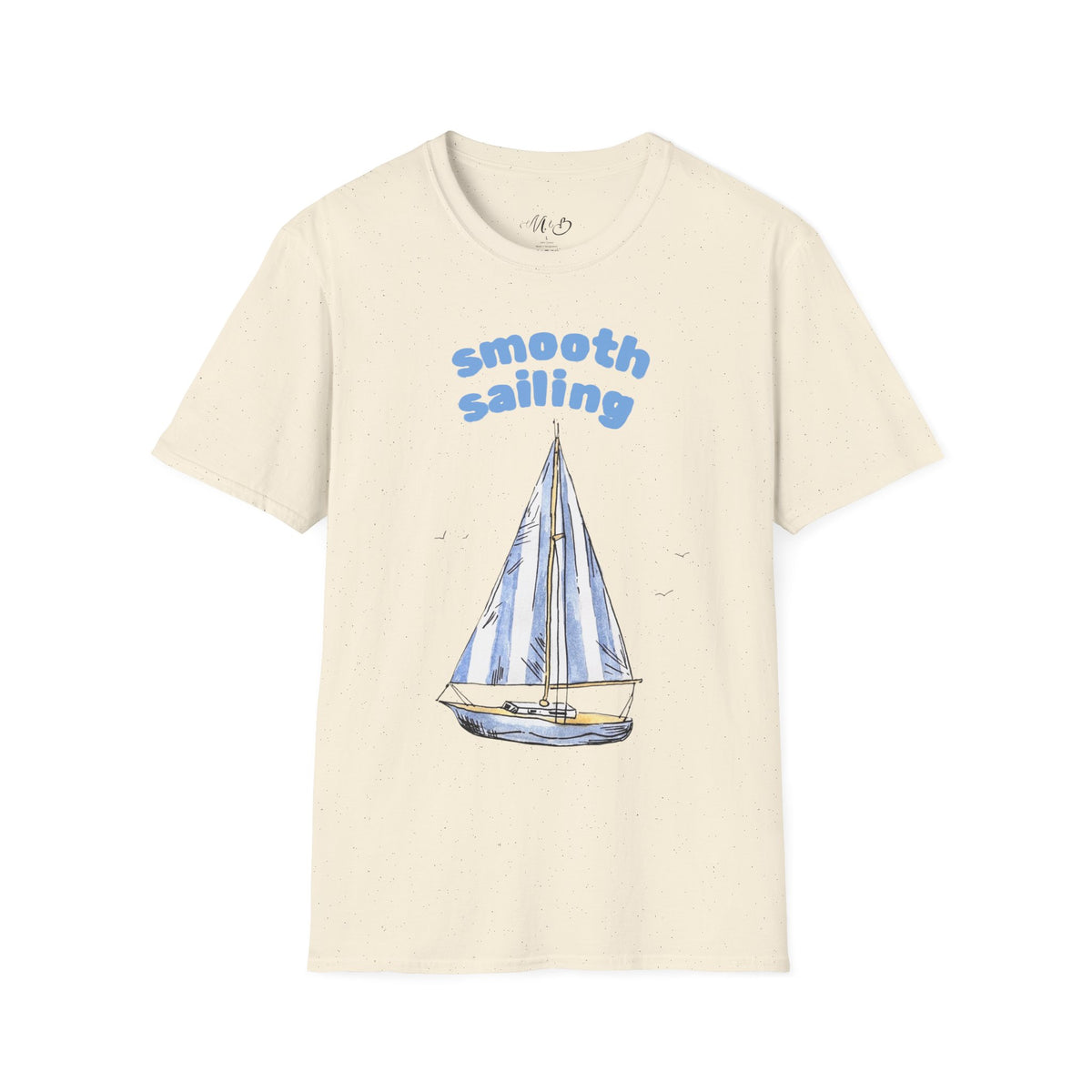 Smooth Sailing Sailboat T-Shirt | Nautical Blue Graphic Tee