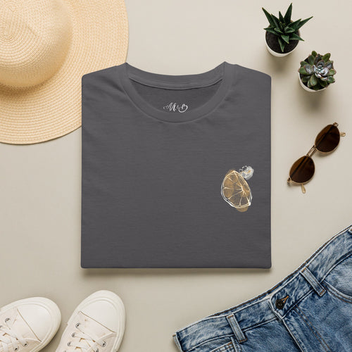 Blank Charcoal Tee T-Shirt | Plain Minimal Crewneck Shirt