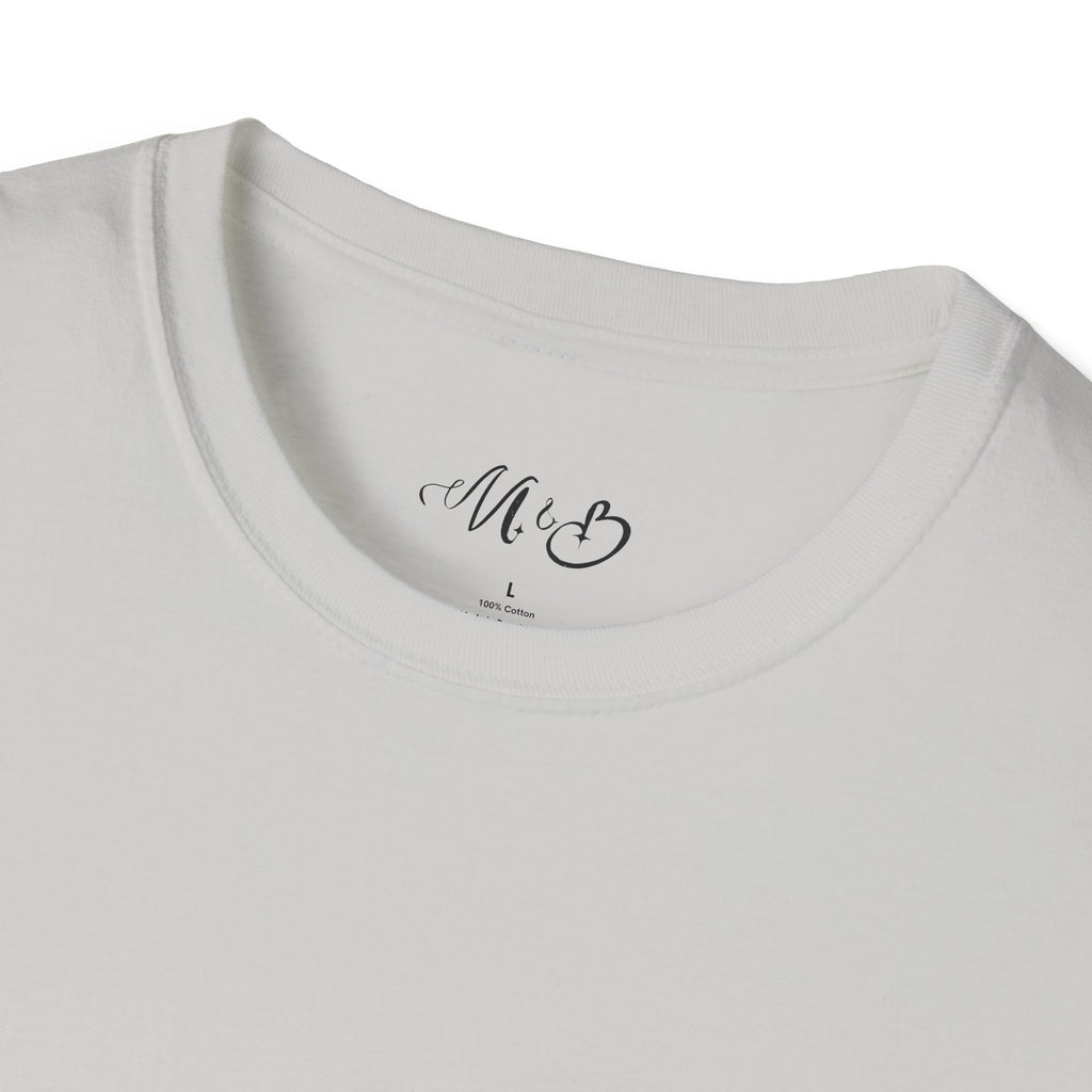 Minimal Pink Stick Figure Tee | Small Chest Logo T-Shirt