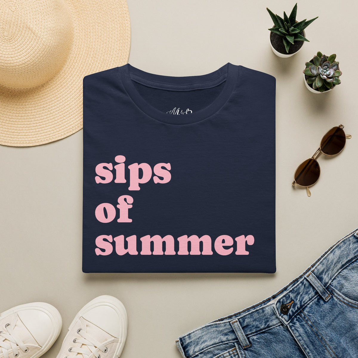 Sips of Summer T-Shirt | Fruit Cocktail Drink Illustration