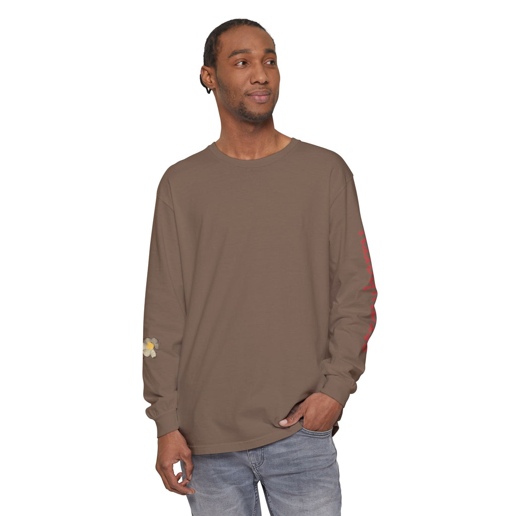 Strawberry Watercolor Long Sleeve T-Shirt | Fruit Sleeve Print