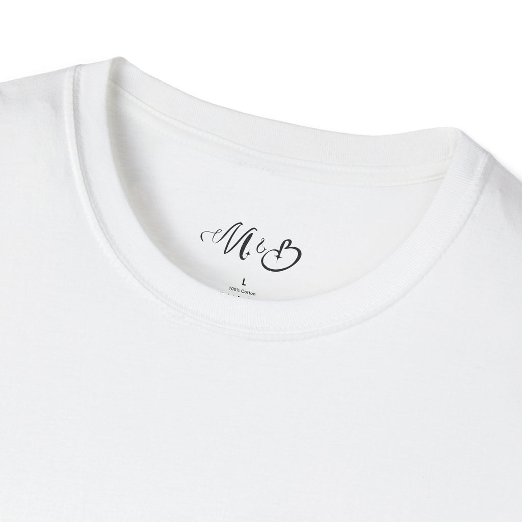 Minimal Pink Stick Figure Tee | Small Chest Logo T-Shirt