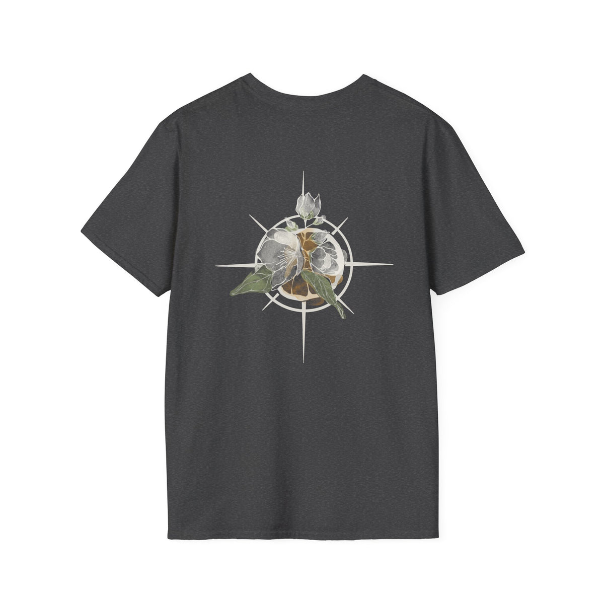 Blank Charcoal Tee T-Shirt | Plain Minimal Crewneck Shirt