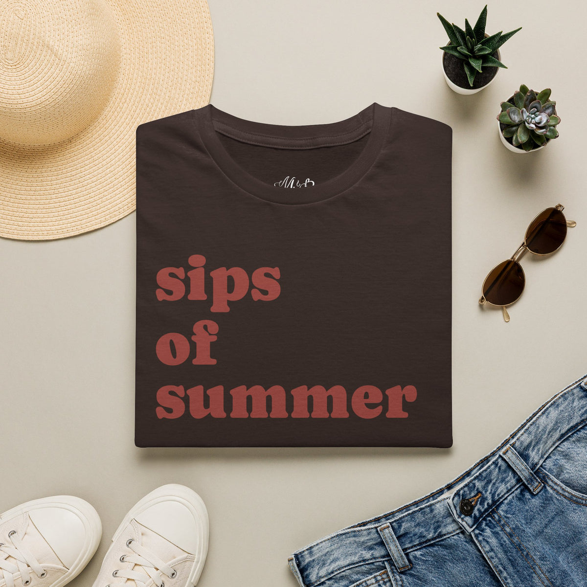 Sips of Summer T-Shirt | Fruit Cocktail Drink Illustration