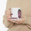 Summer Cocktail Illustration Mug | Ceramic Coffee Tea Cup