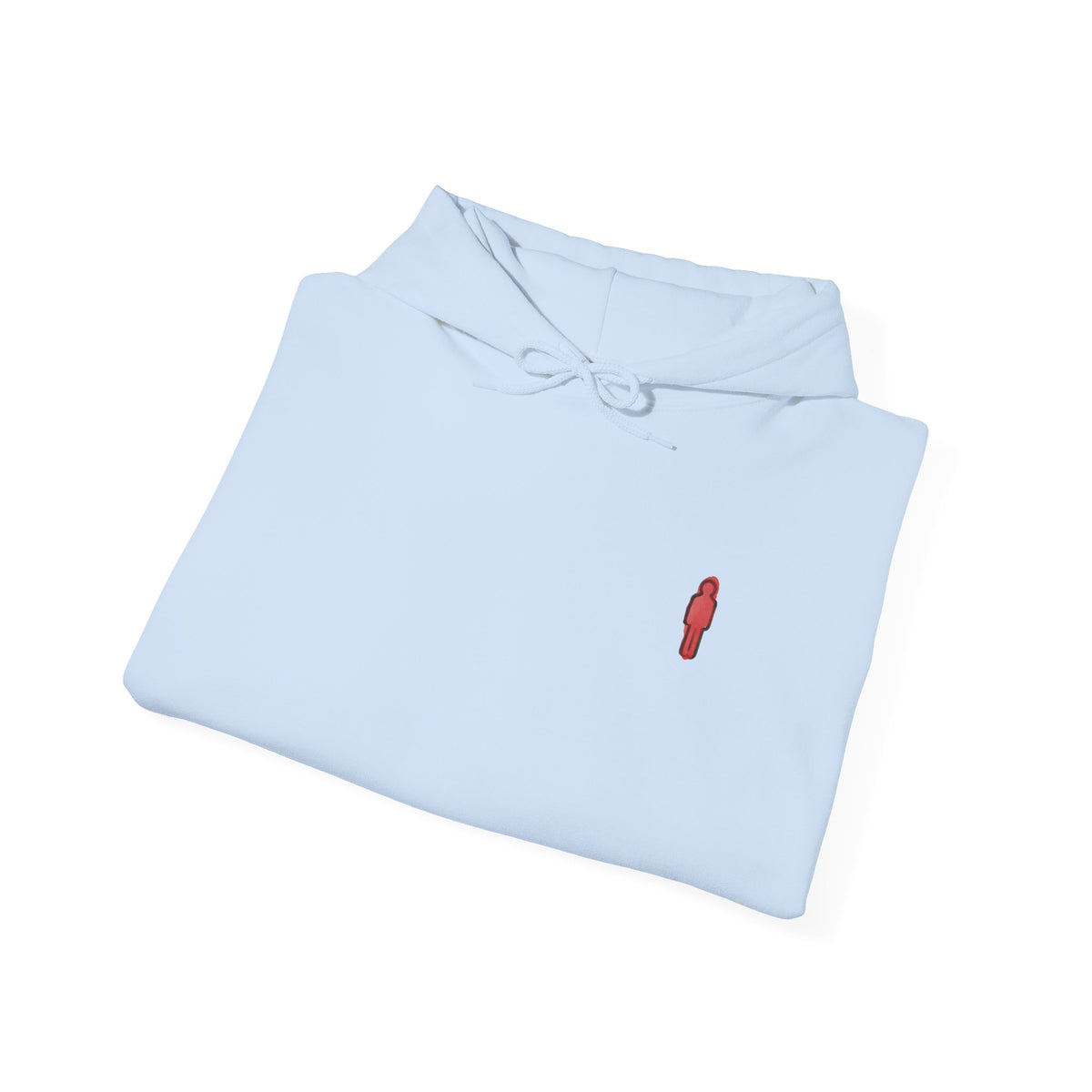 Minimal Streetwear Hoodie — Small Red Candle & Traffic Light Graphic