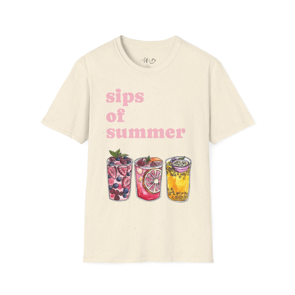 Sips of Summer T-Shirt | Fruit Cocktail Drink Illustration