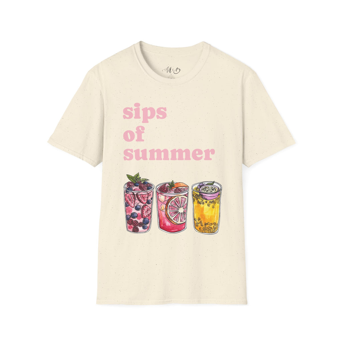 Sips of Summer T-Shirt | Fruit Cocktail Drink Illustration